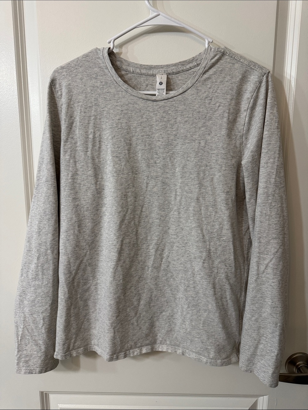 lululemon athletica Heather Gray Long-Sleeve Crewneck